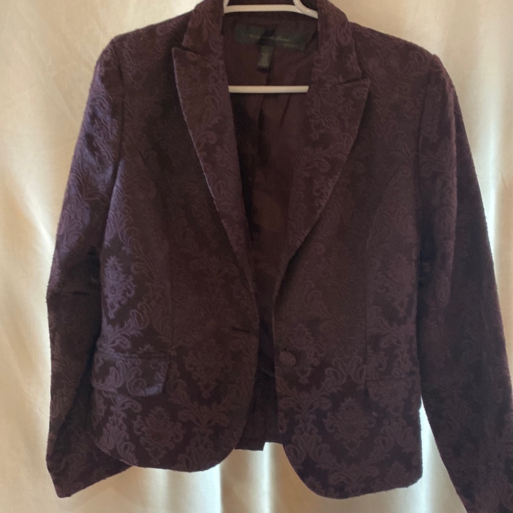 Purple brocade jacket